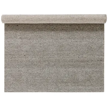 Flock wool carpet nature grey - 200x300 cm - Scandi Living