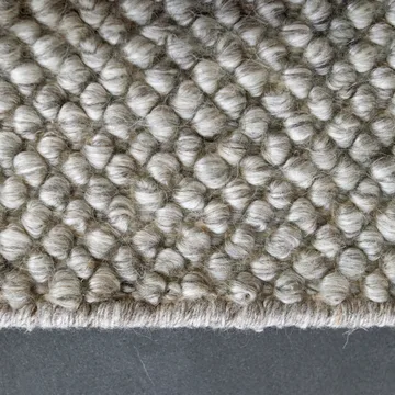 Flock wool carpet nature grey - 200x300 cm - Scandi Living