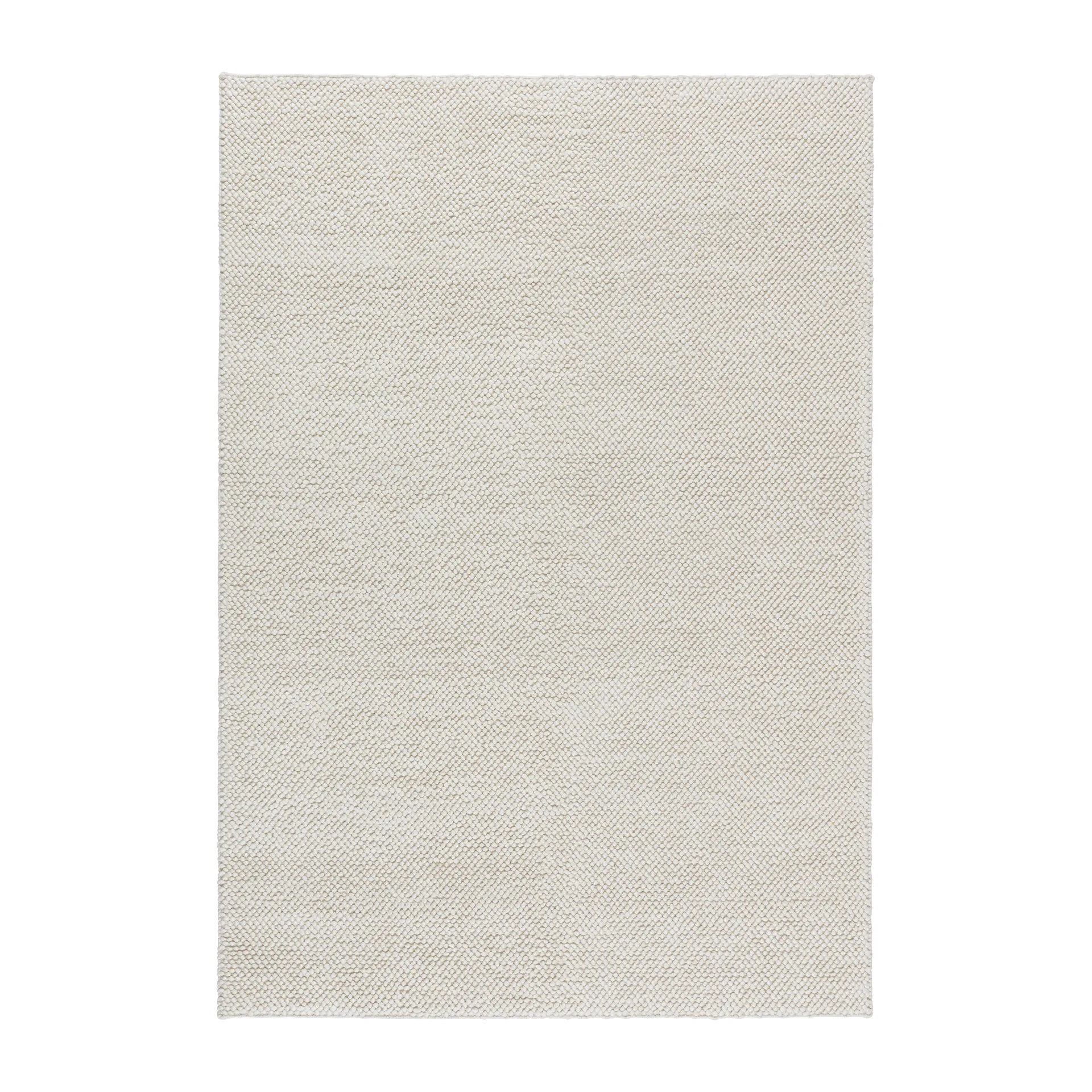 Flock wool rug natural white, 170x240 cm Scandi Living