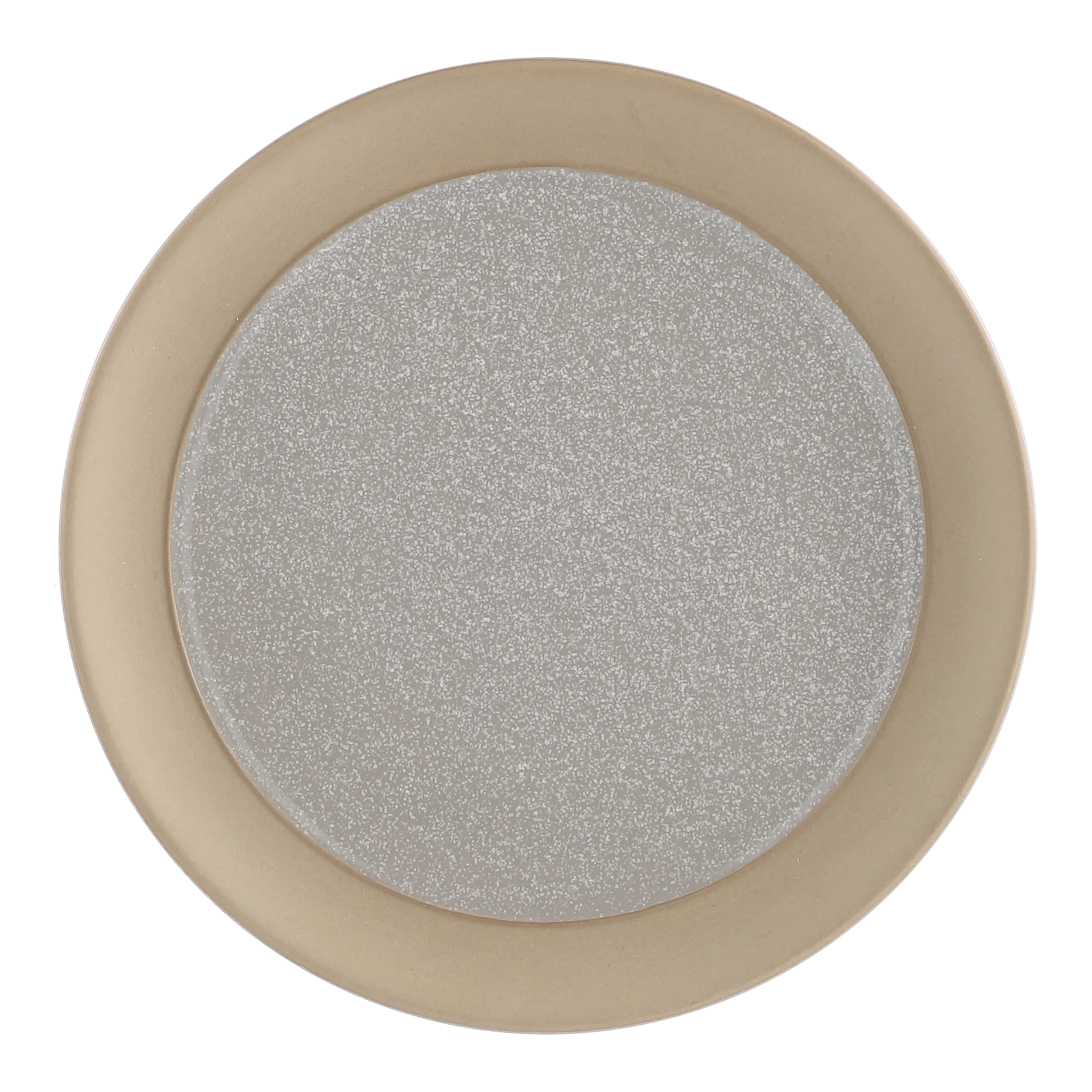 Fossil small plate Ø21 cm, Grey Scandi Living