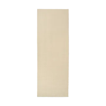 Furrow wool rug natural white - 80x240 cm - Scandi Living