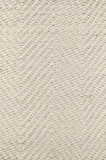 Furrow wool rug natural white - 80x240 cm - Scandi Living