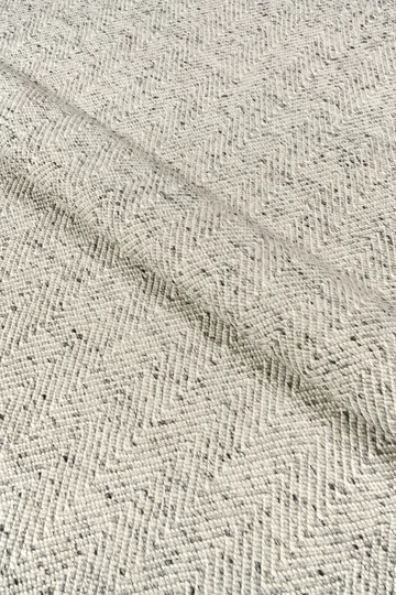 Furrow wool rug natural white/grey - 200x300 cm - Scandi Living