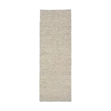 Furrow wool rug natural white/grey - 80x240 cm - Scandi Living