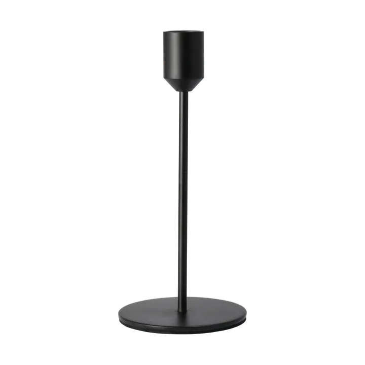 Glare candle holder 18 cm - Black - Scandi Living