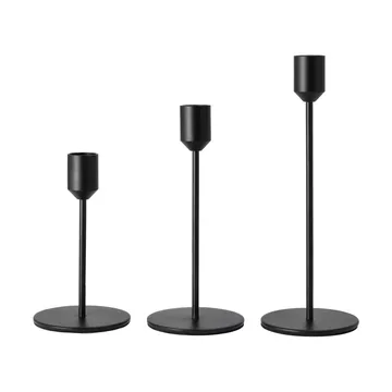 Glare candle holder 18 cm - Black - Scandi Living