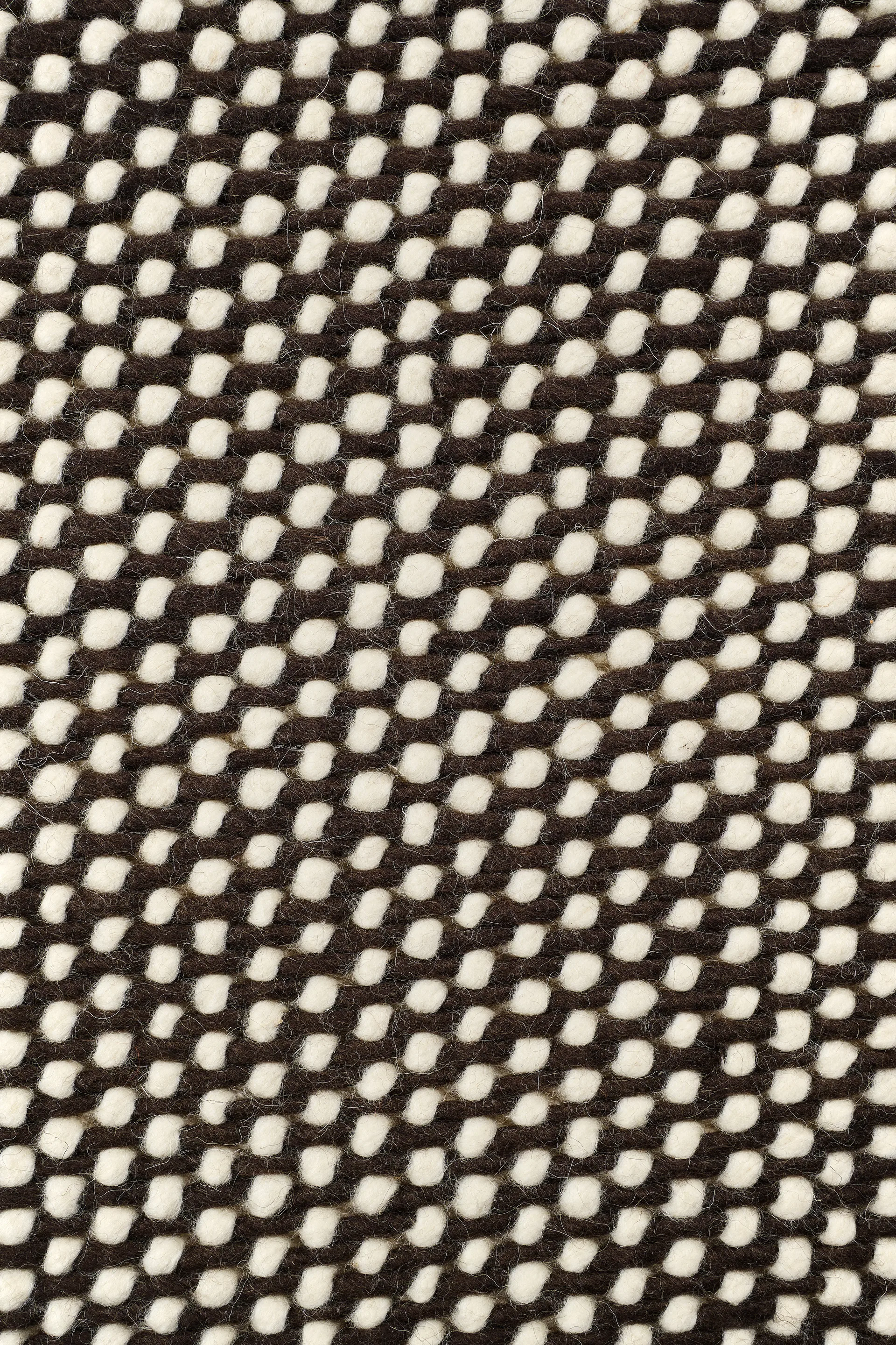 Hill wool rug, White-brown, 170x240 cm Scandi Living