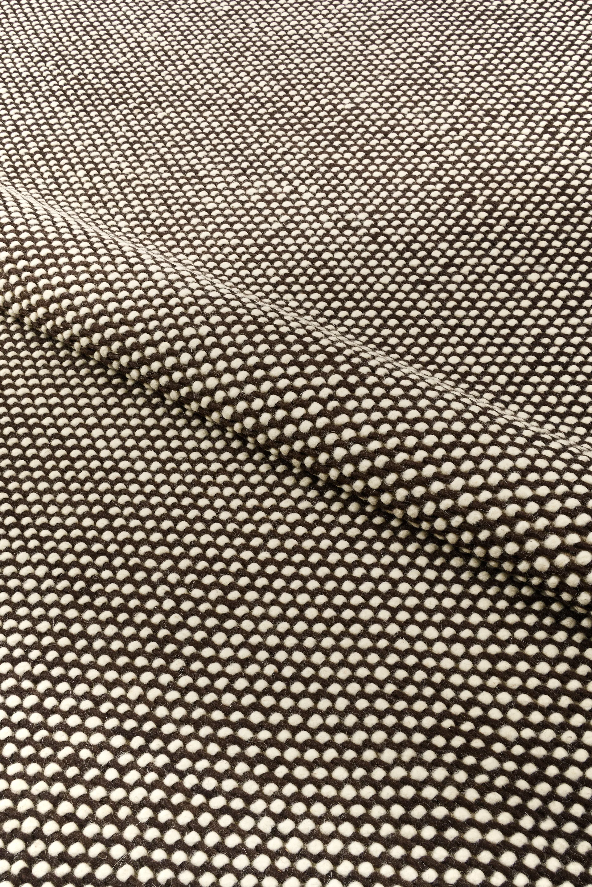 Hill wool rug, White-brown, 170x240 cm Scandi Living