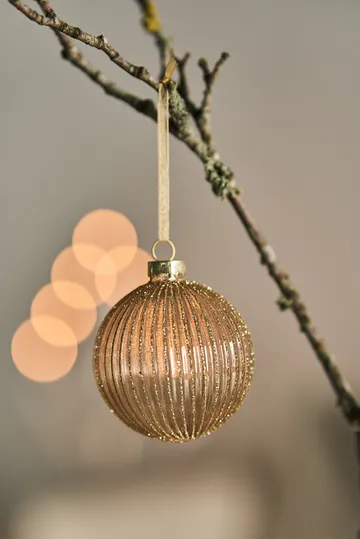 Holiday baubles 6-pack - Gold - Scandi Living