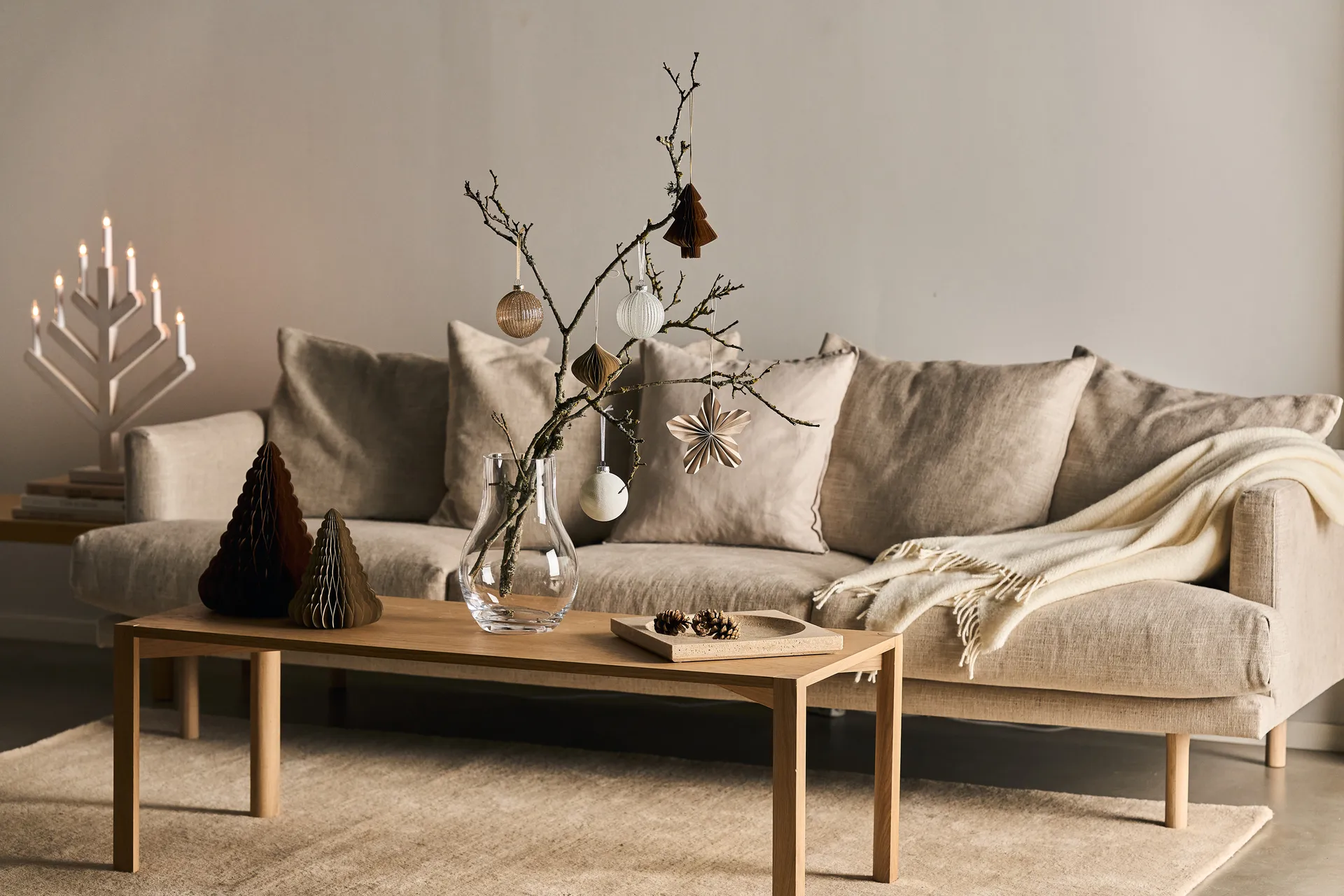 Holiday baubles 6-pack, Gold Scandi Living