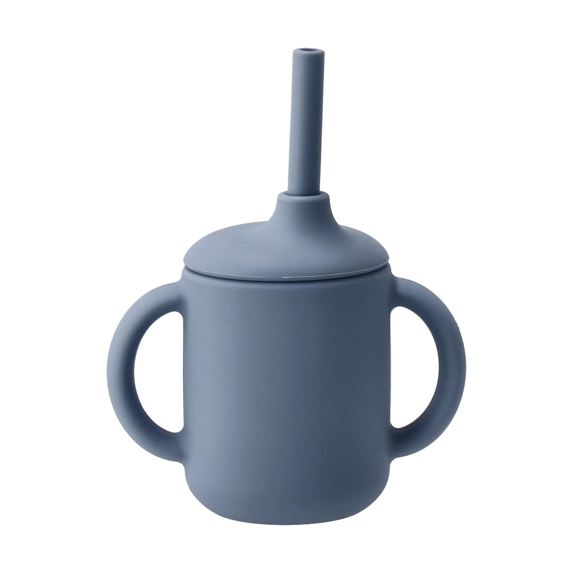 Idun mug with silicone straw 120 ml, Blue Scandi Living