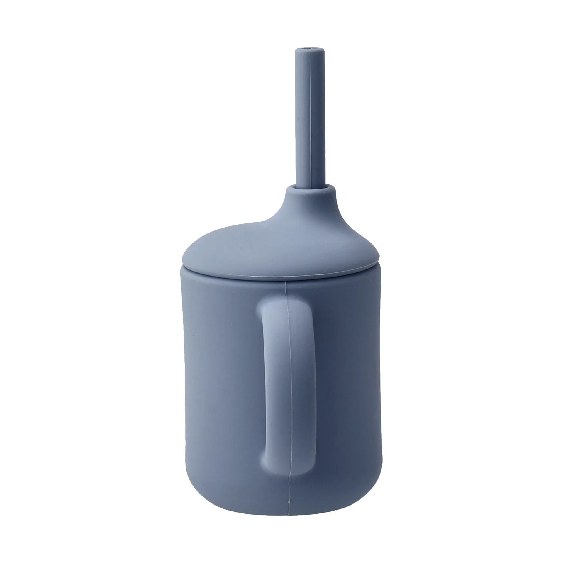Idun mug with silicone straw 120 ml, Blue Scandi Living
