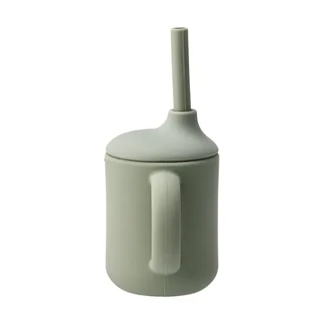 Idun mug with silicone straw 120 ml - Green - Scandi Living