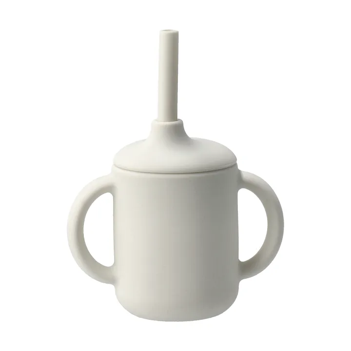 Idun mug with silicone straw 120 ml - Vanilla - Scandi Living