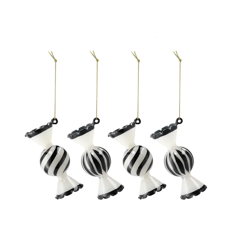 Jolly Christmas Bauble 4-pack - White - Scandi Living