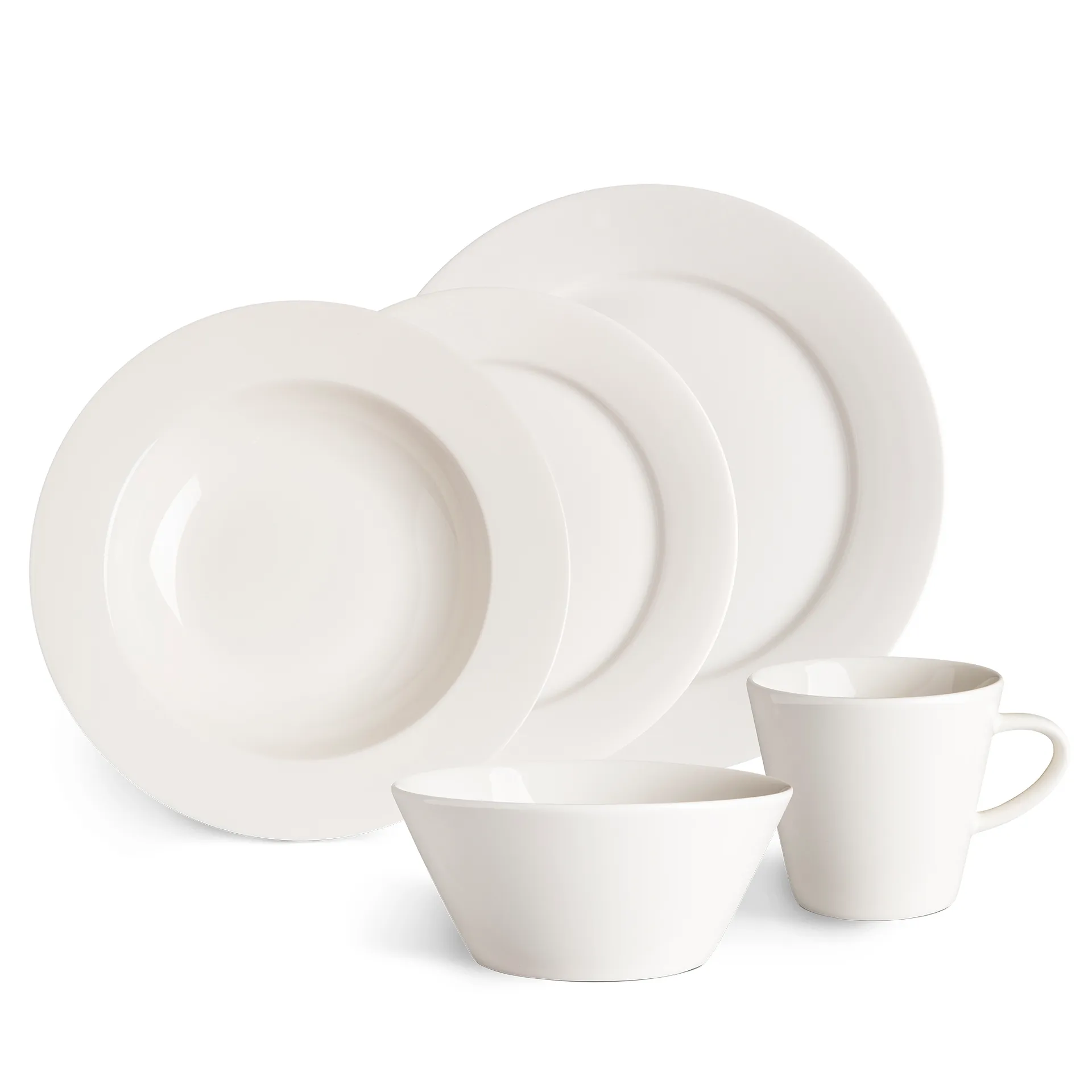 Kalk bowl 6 cl 4-pack, white Scandi Living