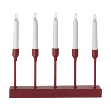 Kindle portable advent candlestick 30 cm - Dark red - Scandi Living