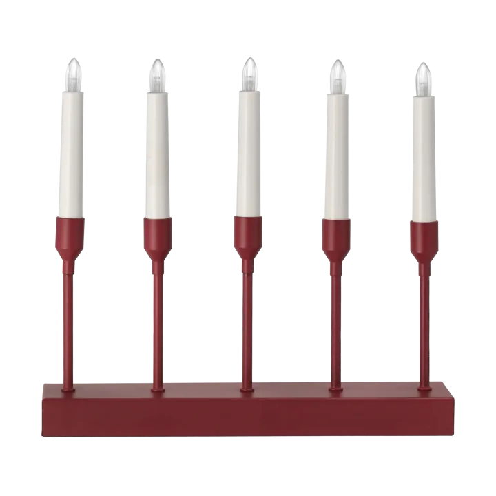 Kindle portable advent candlestick 30 cm - Dark red - Scandi Living