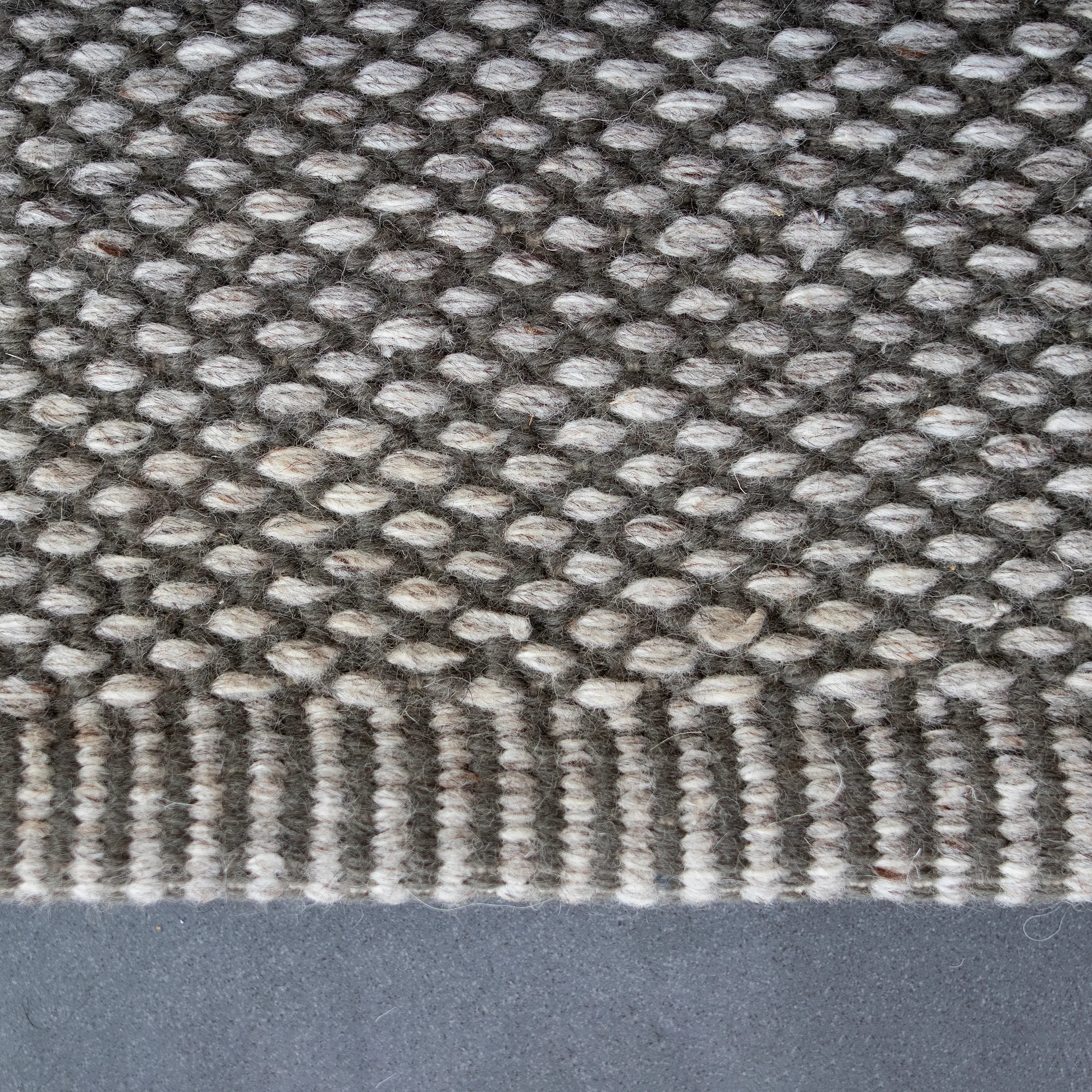 Lea wool carpet nature grey, 200x300 cm Scandi Living