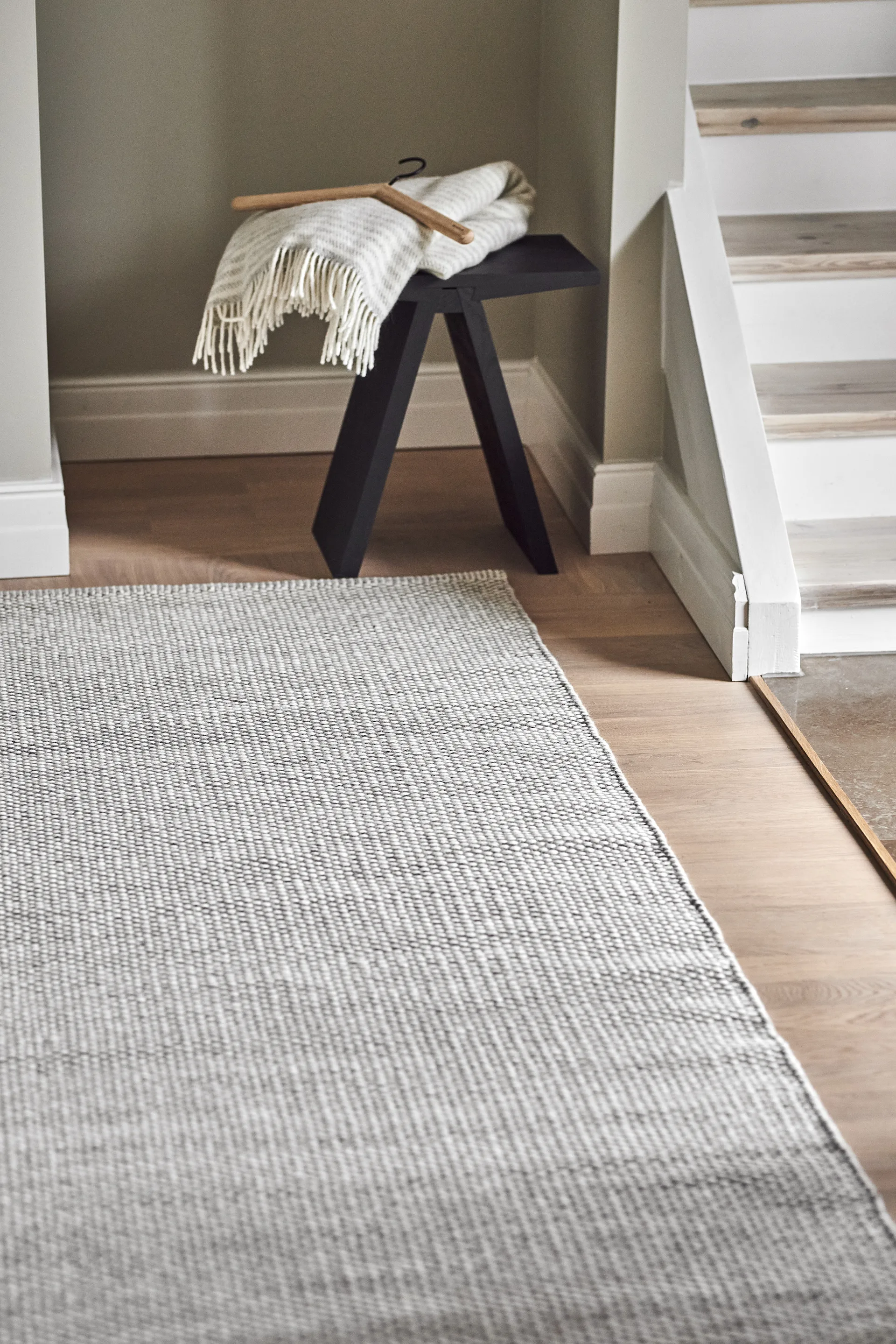 Lea wool rug natural white, 200x300 cm Scandi Living