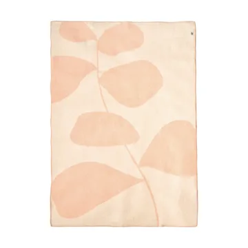 Leaf wool throw 130x180 cm - Peach - Scandi Living