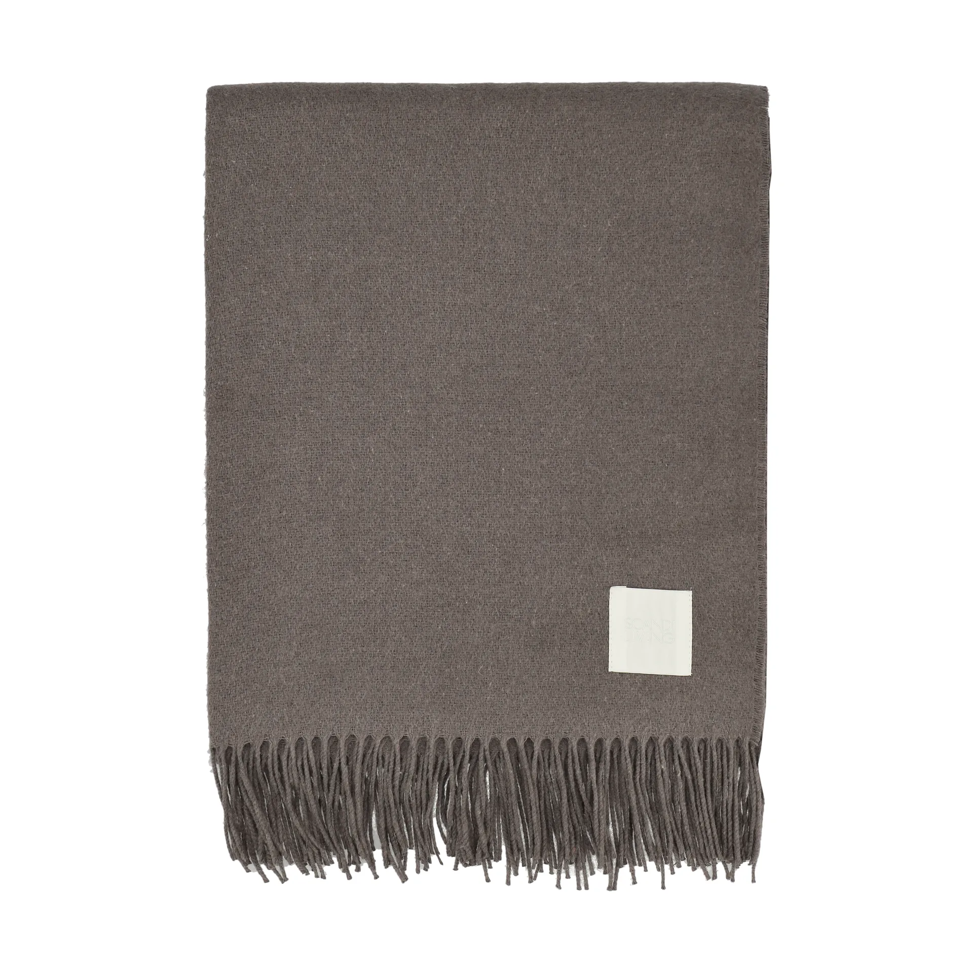 Loom cotton throw 125x170 cm, Taupe Scandi Living