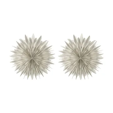 Luna advent star Ø80 cm 2-pack - White with dots - Scandi Living