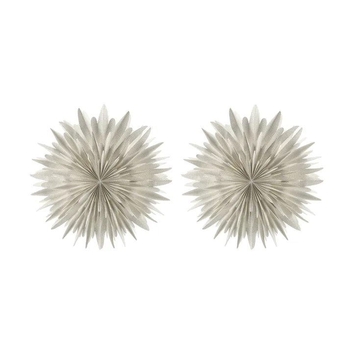 Luna advent star Ø80 cm 2-pack - White with dots - Scandi Living