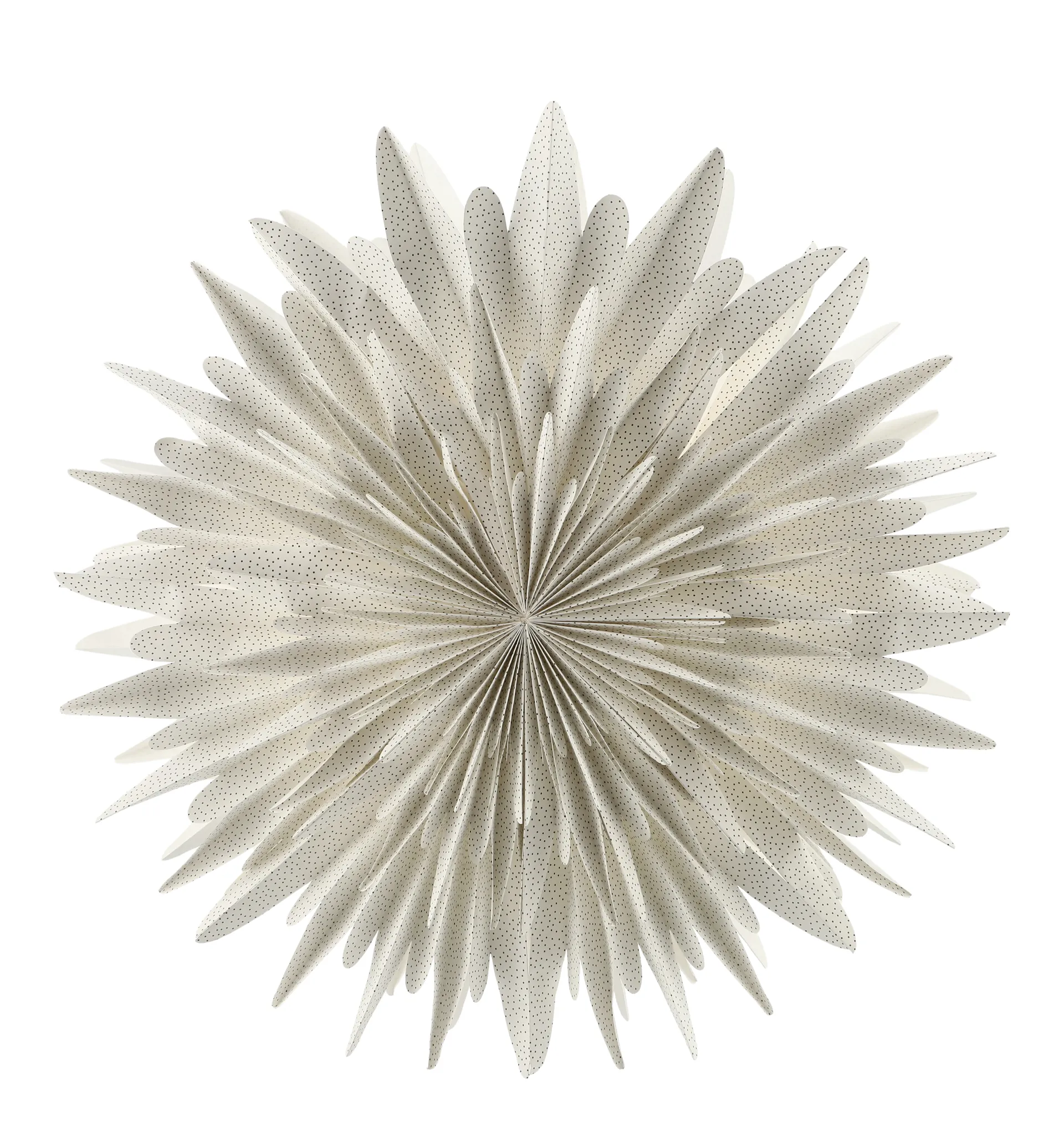 Luna advent star white with dots, Ø80 cm Scandi Living