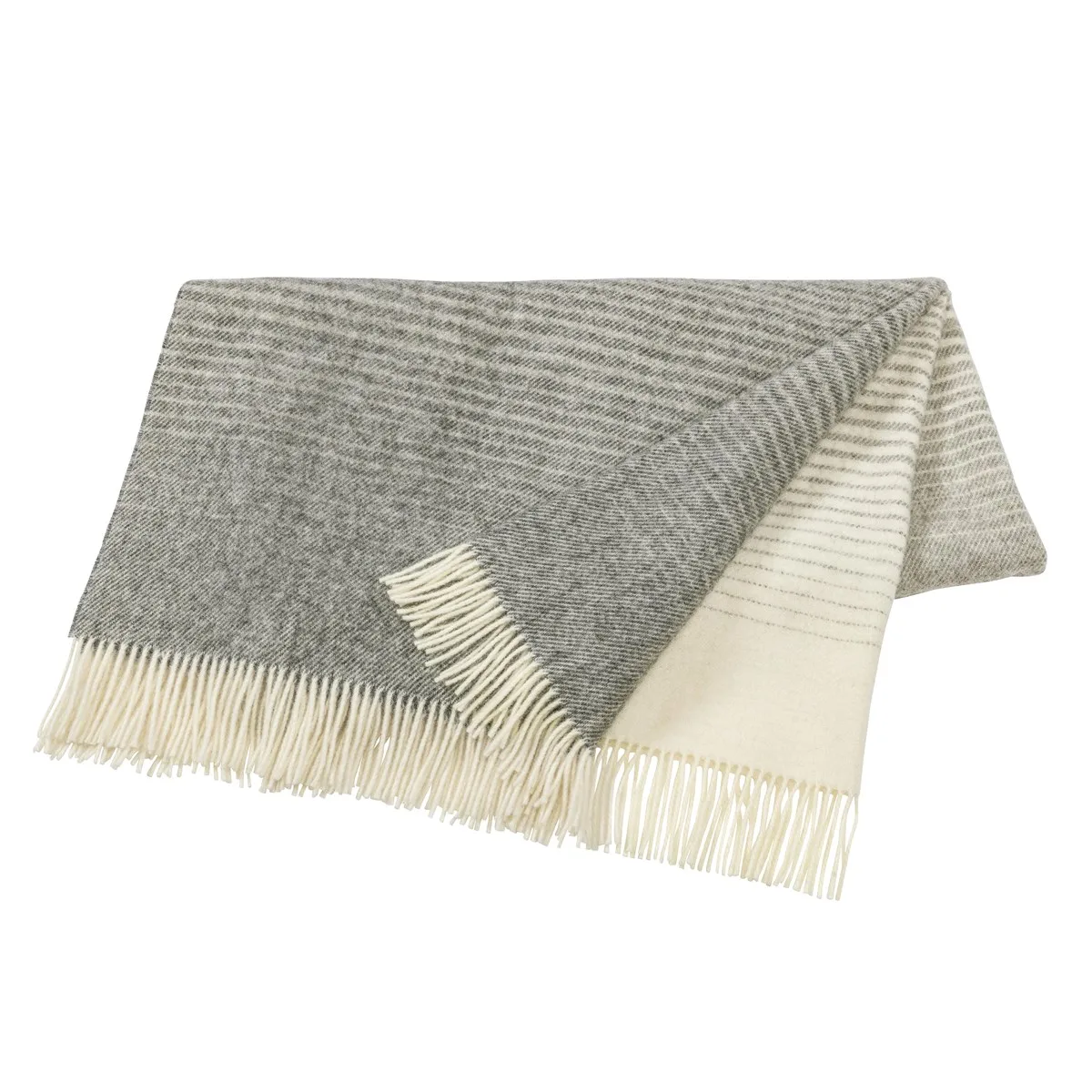 Mist wool throw, stone Scandi Living