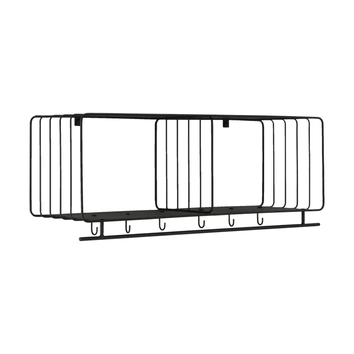 Nod hat rack 90 cm - Black - Scandi Living