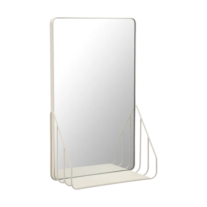 Nod mirror with shelf 30x50 cm - Beige - Scandi Living