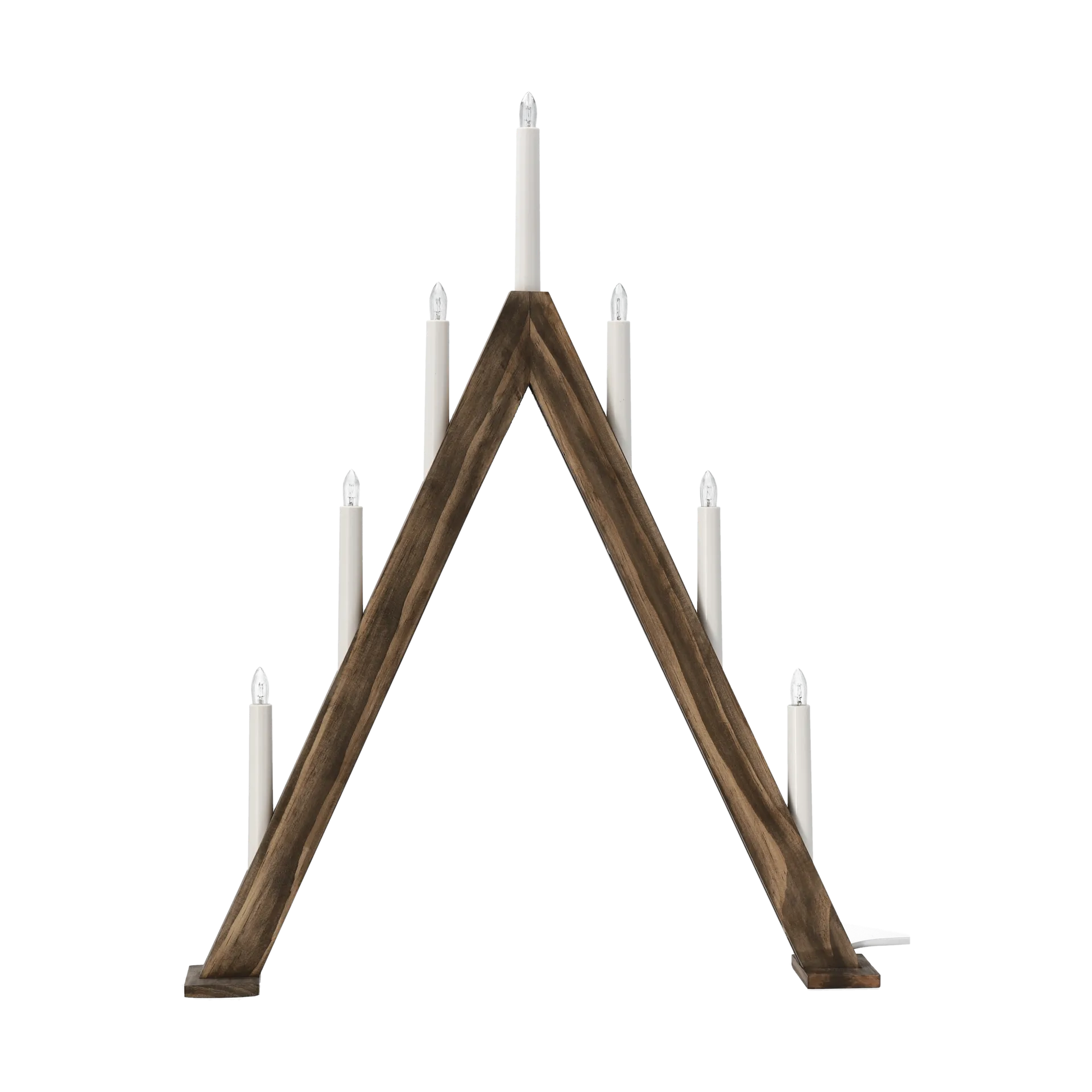 Nord advent candelabra 60 cm, Dark stained Scandi Living
