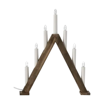 Nord advent candlestick 40 cm - Dark stained - Scandi Living
