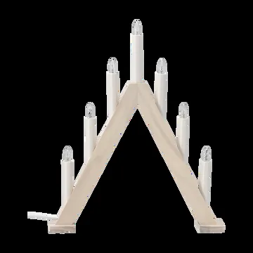 Nord advent candlestick 40 cm - White stained - Scandi Living