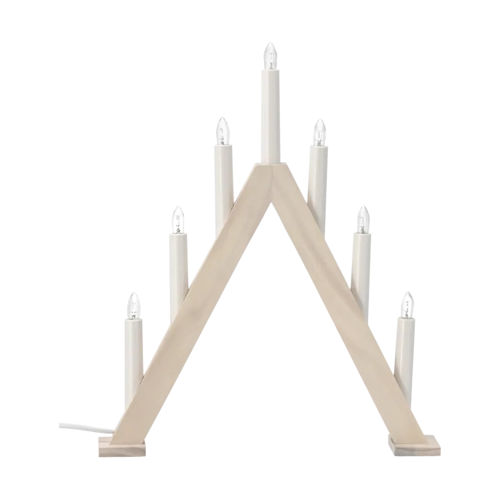 Nord advent candlestick 40 cm - White stained - Scandi Living