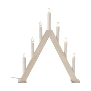 Nord advent candlestick 40 cm - White stained - Scandi Living
