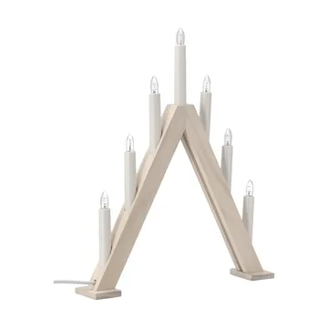 Nord advent candlestick 40 cm - White stained - Scandi Living
