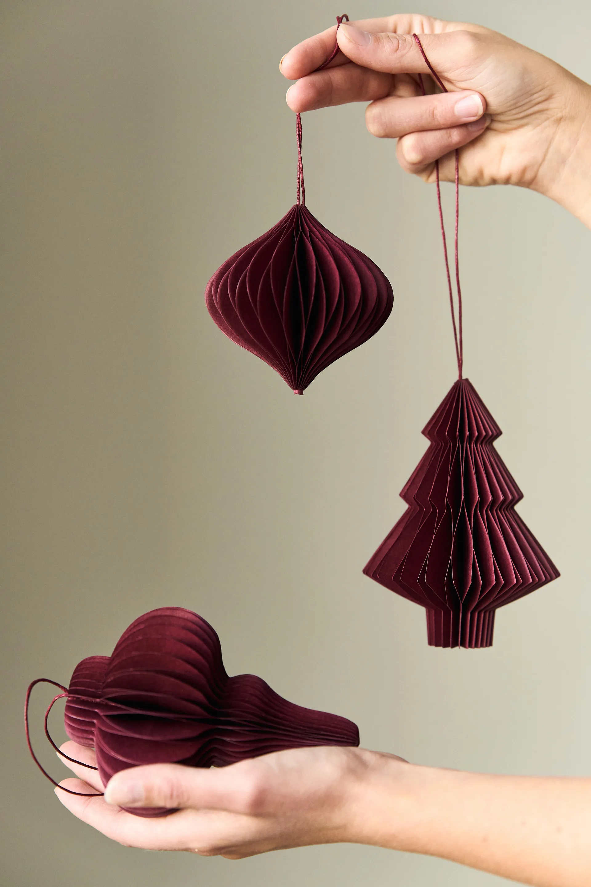 Onion baubles 4-pack, Red Scandi Living