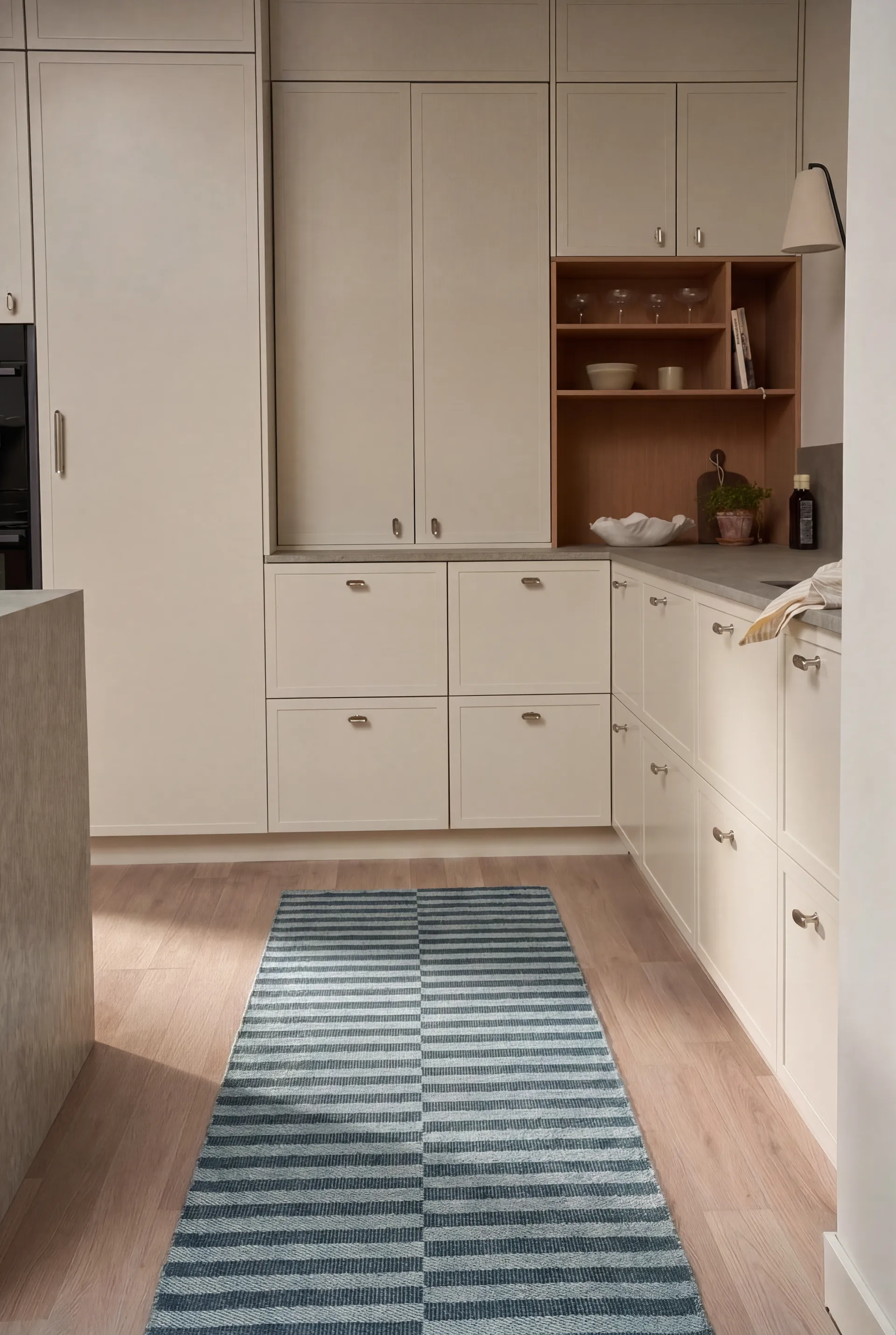 Path runner rug, Ocean blue, 70x250 cm Scandi Living