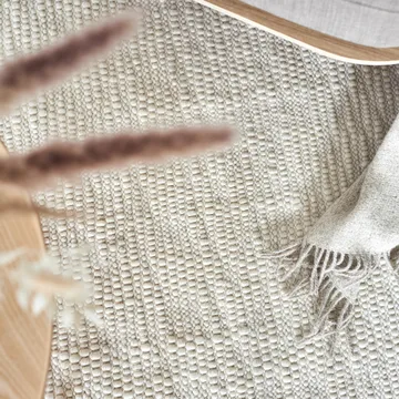 Pebble wool carpet white - 200x300 cm - Scandi Living