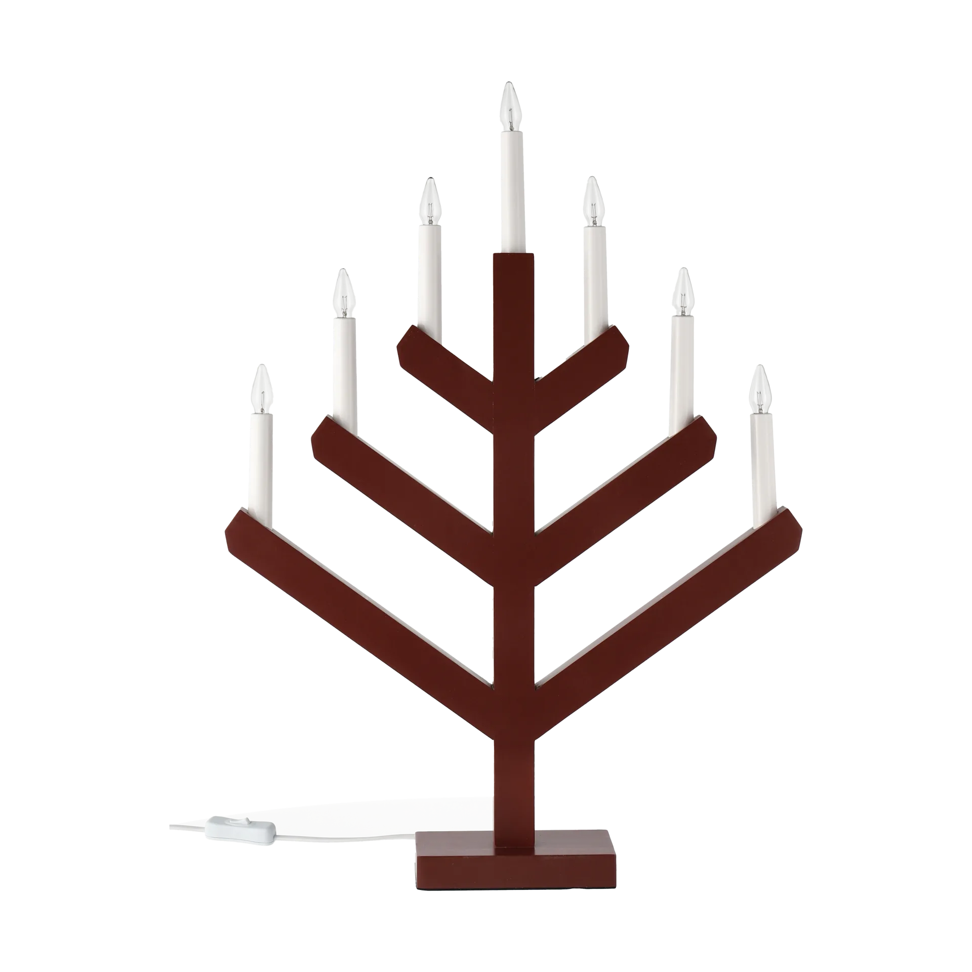Pine advent candle 62 cm, Red Scandi Living