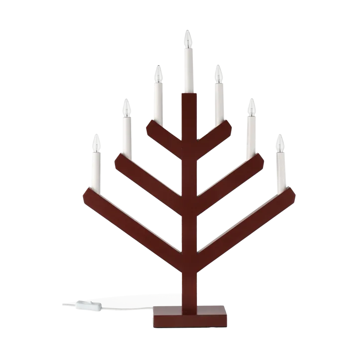 Pine advent candle 62 cm - Red - Scandi Living