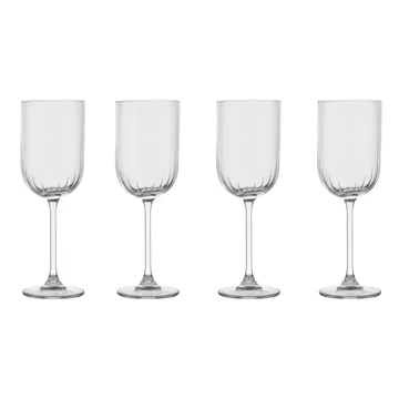 Pristine white wine glasses 32 cl 4-pack - Clear - Scandi Living