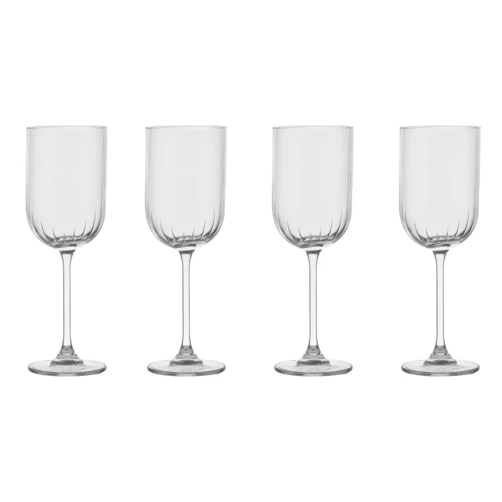 Pristine white wine glasses 32 cl 4-pack - Clear - Scandi Living