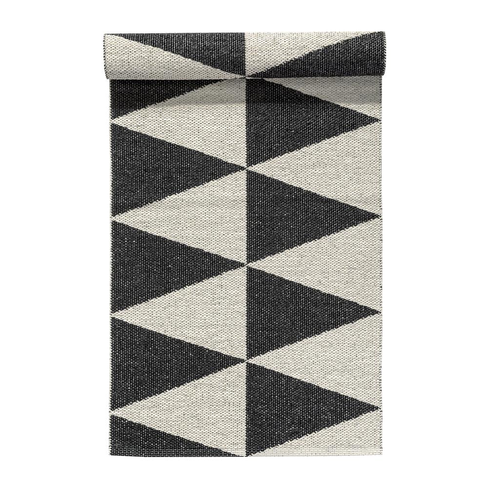 Rime rug black, 70x250 cm Scandi Living