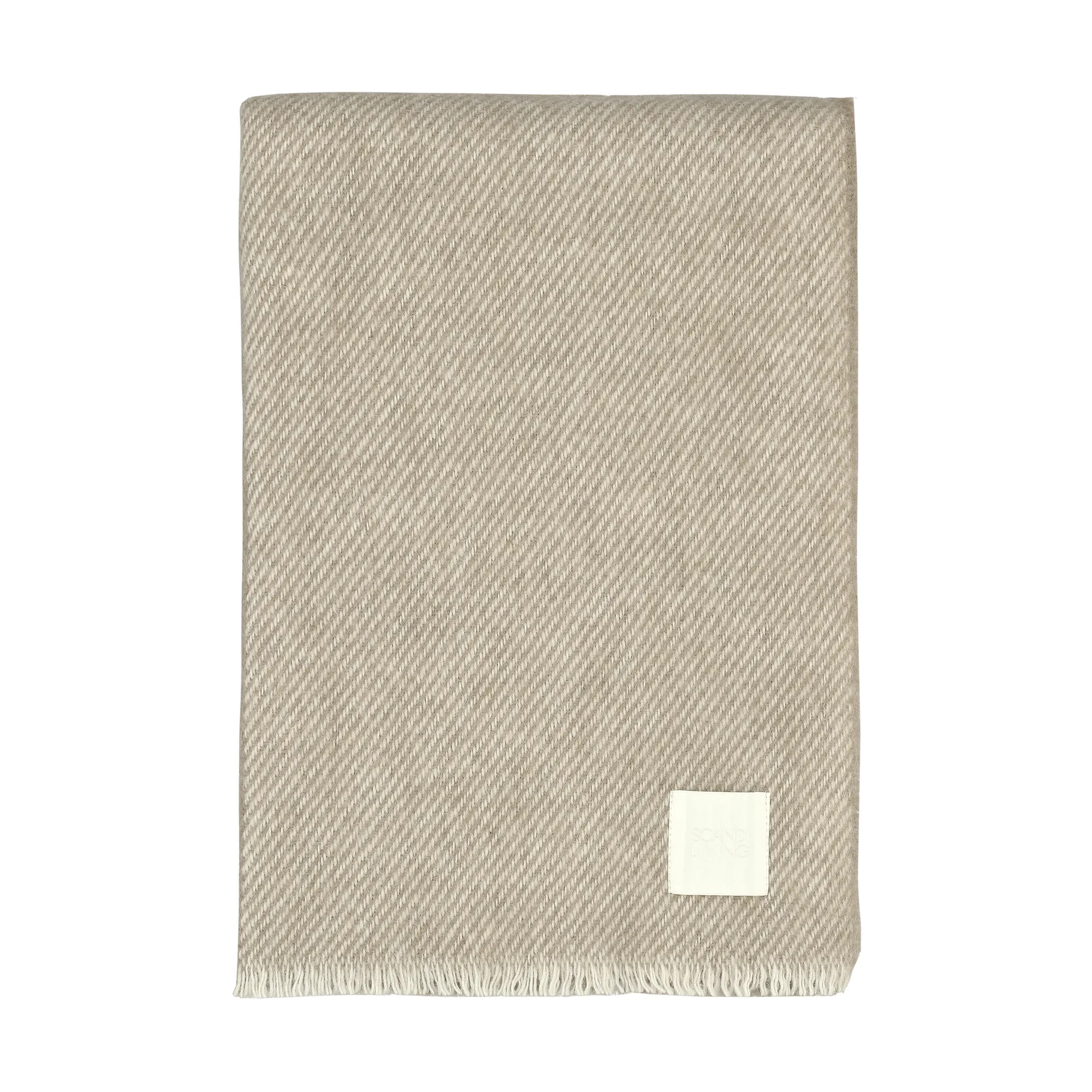 Row wool throw, Beige, 120x185 cm Scandi Living Row wool throw, Beige, 120x185 cm Scandi Living