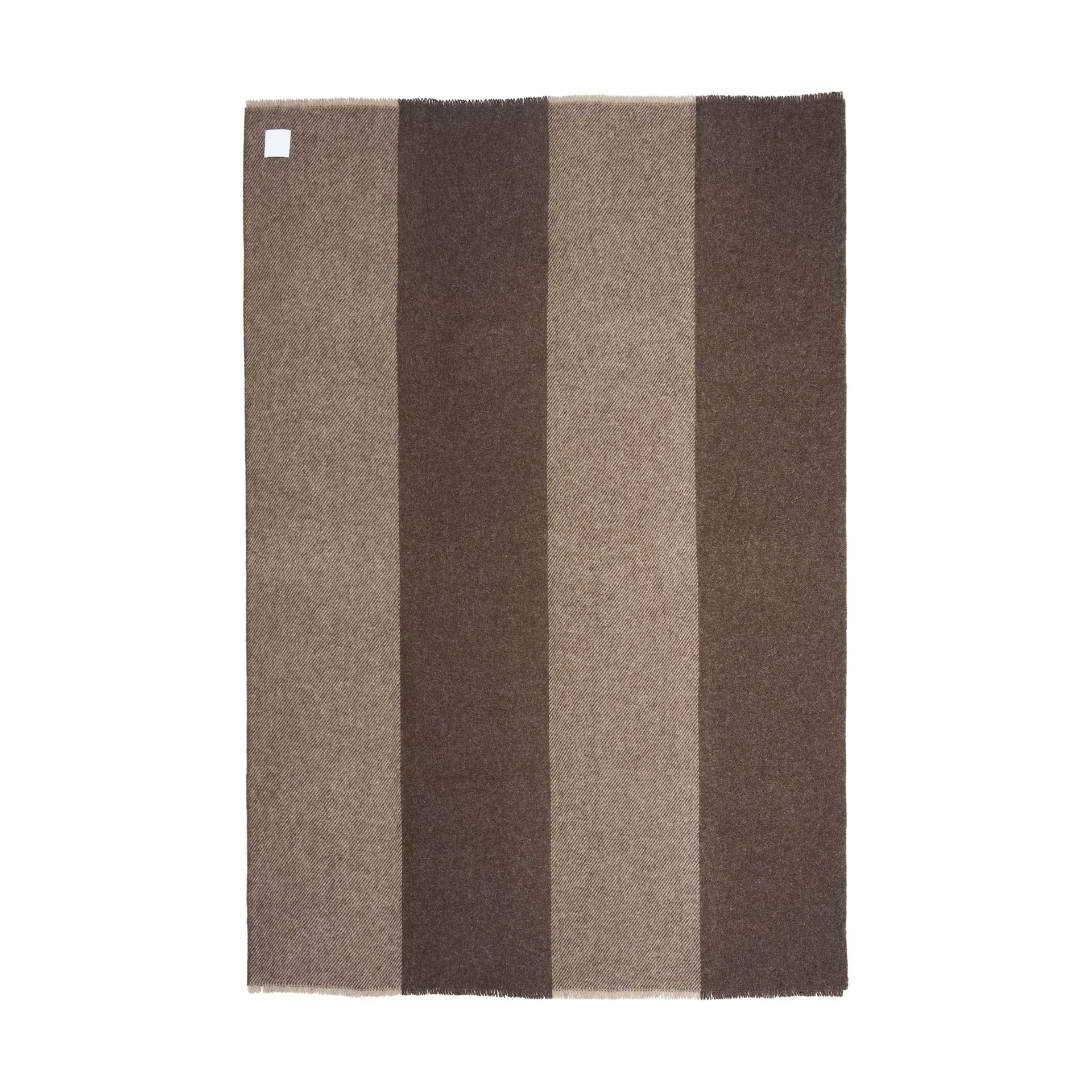 Row wool throw, Brown, 120x185 cm Scandi Living Row wool throw, Brown, 120x185 cm Scandi Living