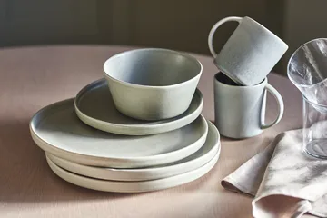 Sandsbro dinner plate light grey, Ø26 cm, 4-pack - Scandi Living