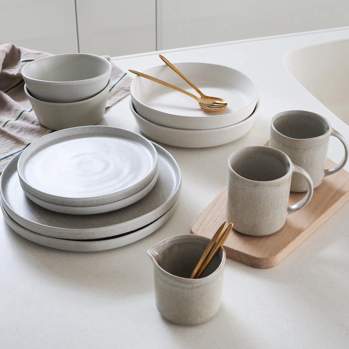 Sandsbro dinner plate, Light grey, Ø26 cm Scandi Living